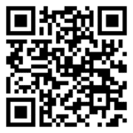 Black QR code on white background